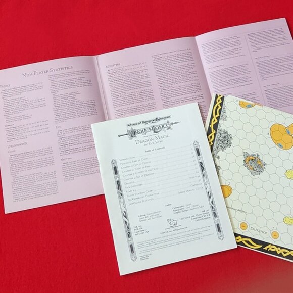 Dragonlance Advanced Dungeons & Dragons Module Adventure Set 1989 - Picture 10 of 14